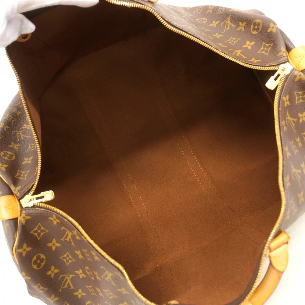 LOUIS VUITTON Brown Monogram Keepall 60 Boston Bag - Picture 4 of 14